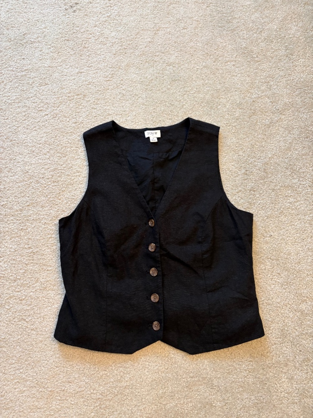 Women's J.Crew Linen Vest - Size 6
